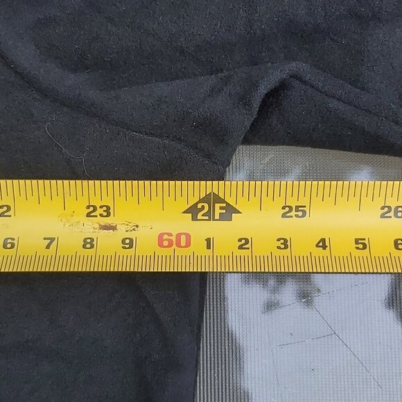 Women's Black Polyester Blend Long-Sleeved Shirt W/Puffy Ruched Shoulders, 2XL - Picture 3 of 7